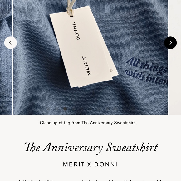 Donni X Merit Beauty 5th Anniversary Sweatshirt XL- Limited/Sold Out - Picture 10 of 10